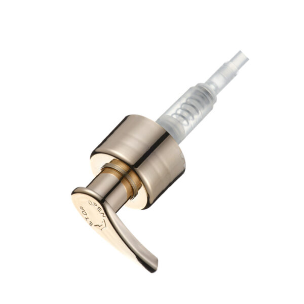 High Quality UV Shiny Golden Lotion Pump - Image 2