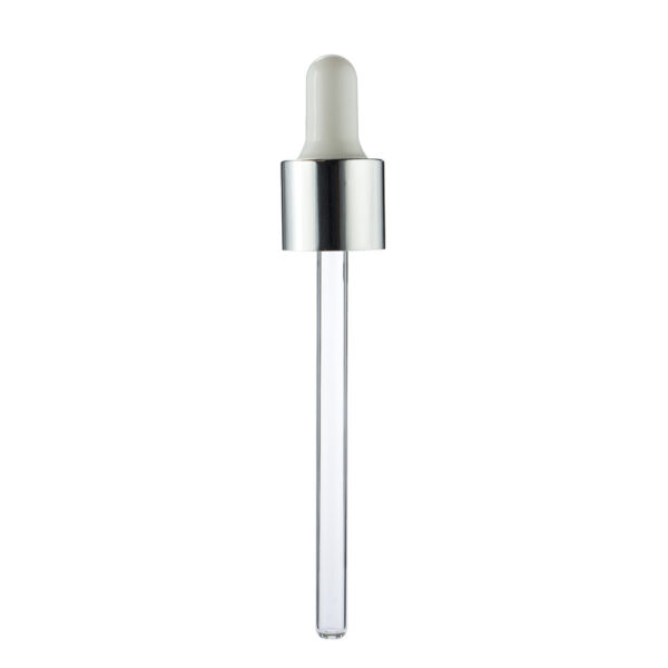 18mm 20mm 24mm Aluminium  Dropper  With Essential Glass Bottle