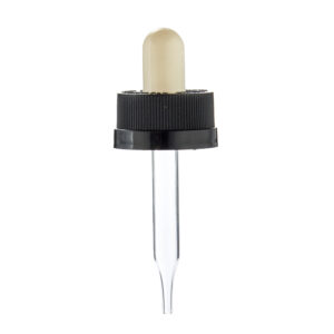 Hot Sale Different 18mm Glass Pipette Droppers for 10ml 15ml 30ml 50ml 60ml Amber Dropper Bottles