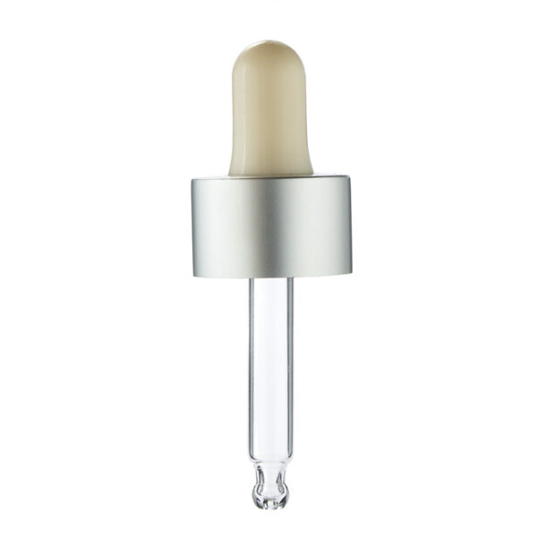 Matte Silver Shiny Silver 20mm Aluminum Press Button Dropper