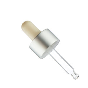 Matte Silver Shiny Silver 20mm Aluminum Press Button Dropper