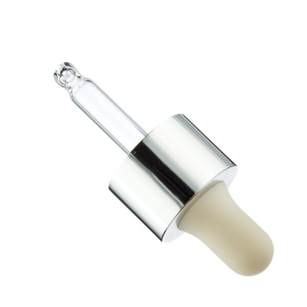 Matte Silver Shiny Silver 20mm Aluminum Press Button Dropper - Image 6