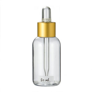 Aluminium Matte Golden  Glass Pipette Droppers for  Dropper Bottles