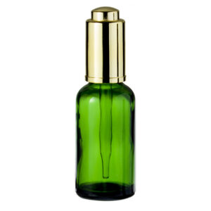 Aluminum Press Button Dropper For Glass Bottle