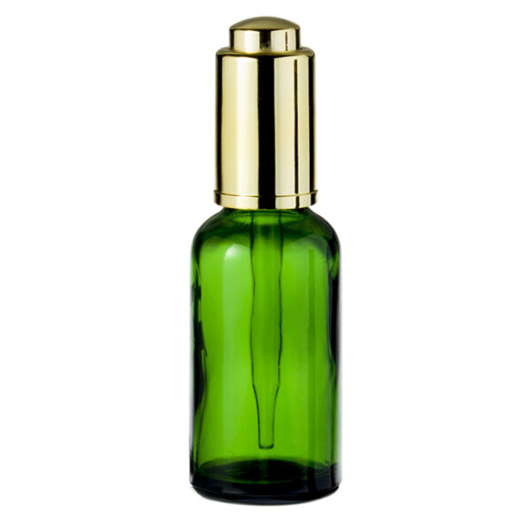 Aluminum Press Button Dropper For Glass Bottle