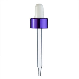 Aluminium 18mm  20mm 24mm Glass Pipette Droppers for  Dropper Bottles