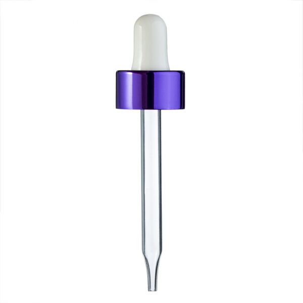Aluminium 18mm  20mm 24mm Glass Pipette Droppers for  Dropper Bottles
