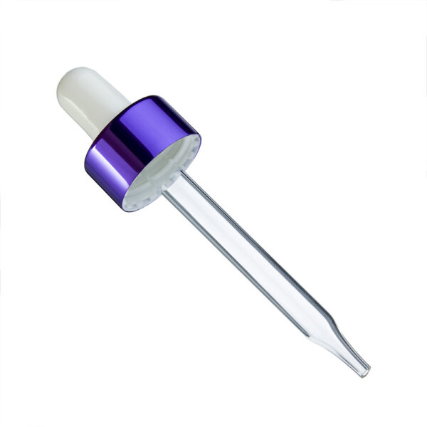 Aluminium 18mm  20mm 24mm Glass Pipette Droppers for  Dropper Bottles - Image 2