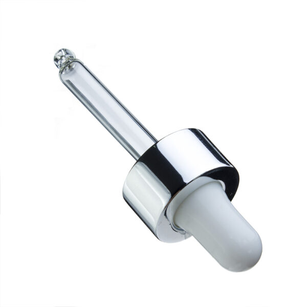 Hot Sale Aluminium 18mm  20mm 24mm Glass Pipette Droppers for Amber Dropper Bottles - Image 6