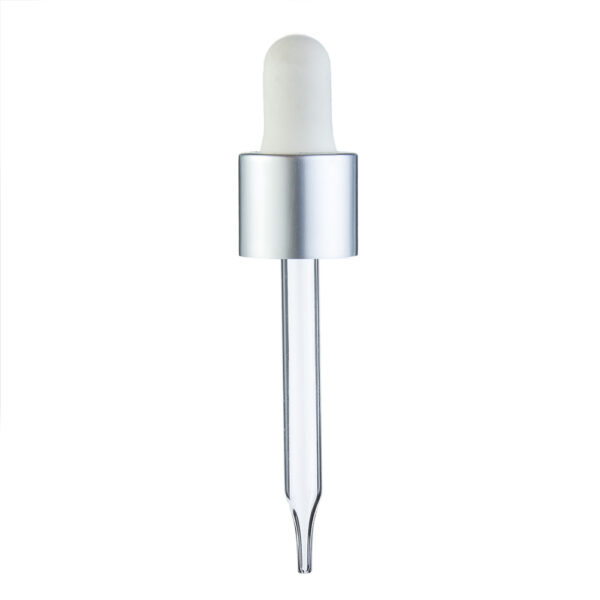 Hot Sale Aluminium 18mm  20mm 24mm Glass Pipette Droppers for Amber Dropper Bottles - Image 7